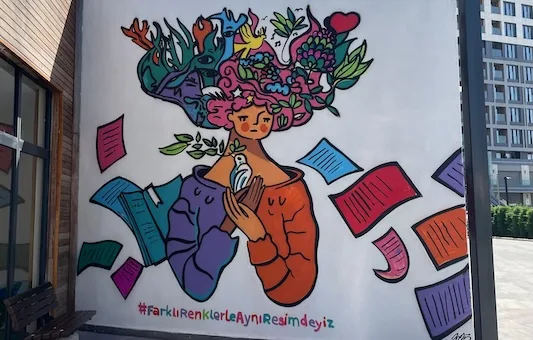 Farklı Renklerle Aynı Resimde